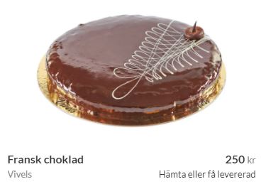 fransk chokladtårta