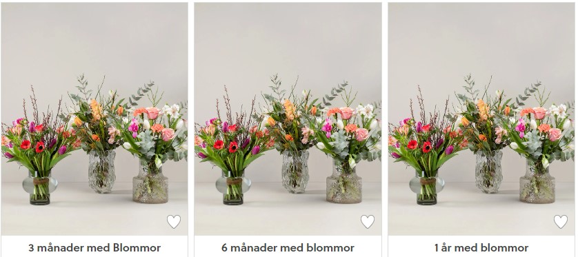 blom prenumeration från interflora